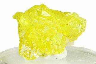 Lemon-Yellow Sulfur Crystal Cluster - Italy #293255