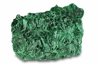 Fibrous Malachite Crystal Cluster - DR Congo #294620