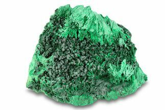 Silky Fibrous Malachite Cluster - DR Congo #294636