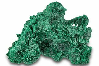 Fibrous Malachite Crystal Cluster - DR Congo #294664