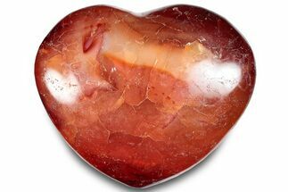 Colorful Carnelian Agate Heart #293748