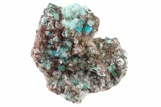 Rosasite, Malachite, and Selenite on Ferroan Dolomite - Morocco #295182