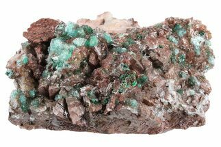 Rosasite, Malachite, and Selenite on Ferroan Dolomite - Morocco #295185