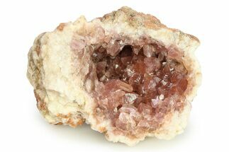 Sparkly Pink Amethyst Geode Half - Argentina #296824