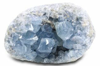 Sparkling Celestine (Celestite) Geode - Madagascar #300086