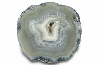 Las Choyas Geode Half with Banded Agate - Mexico #300159