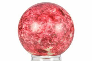 Polished Thulite (Manganian-Zoisite) Sphere - Trondheim, Norway #301492