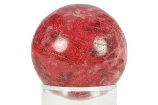 Polished Thulite (Manganian-Zoisite) Sphere - Trondheim, Norway #301498