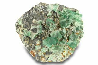 Fluorescent Green Fluorite Cluster - Diana Maria Mine, England #301660