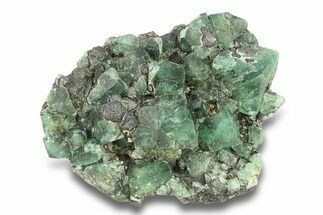 Fluorescent Green Fluorite Cluster - Diana Maria Mine, England #301665