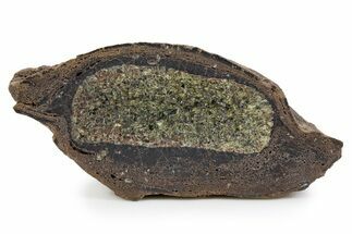 Sliced Olivine Crystal Filled Volcanic Bomb (Half) - Spain #301764