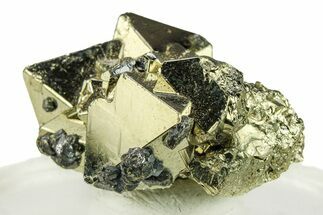 Octahedral Pyrite Crystal Cluster - Peru #301945