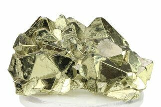 Octahedral Pyrite Crystal Cluster - Peru #301987