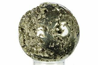 Polished Pyrite Sphere - Peru #302281