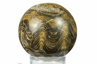 Polished Stromatolite (Greysonia) Sphere - Bolivia #302456