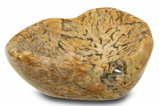 Polished Graphic Granite Bowl - Madagascar #302626