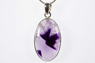 Trapiche Amethyst Pendant (Necklace) - Sterling Silver #303144