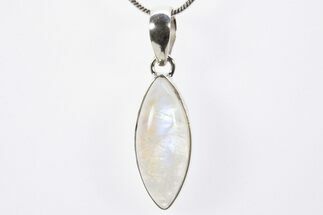 Adularescent Moonstone Pendant (Necklace) - Sterling Silver #303148