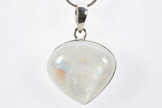 Adularescent Moonstone Pendant (Necklace) - Sterling Silver #303152