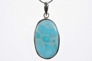 Stunning, Larimar Pendant (Necklace) - Sterling Silver #303221