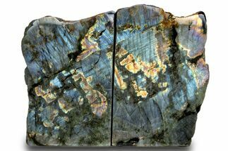 Polished, Flashy Labradorite Bookends - Madagascar #303516