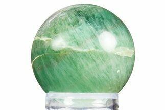 Polished Purple & Green Fluorite Sphere - Madagascar #304637