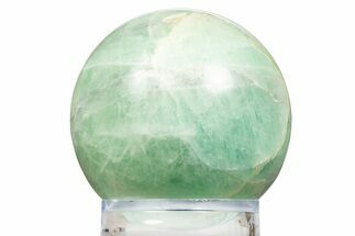 Polished Green Fluorite Sphere - Madagascar #304741