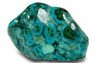 Vibrant Polished Malachite with Chrysocolla - DR Congo #305202