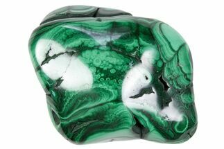 Polished Banded Malachite Specimen - DR Congo #305212