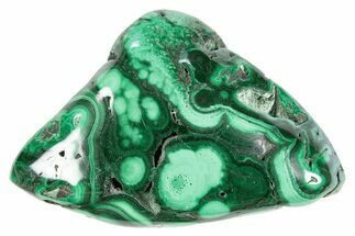 Polished Banded Malachite Specimen - DR Congo #305220