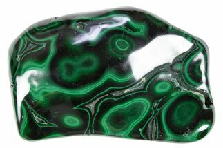 Polished Banded Malachite Specimen - DR Congo #305227