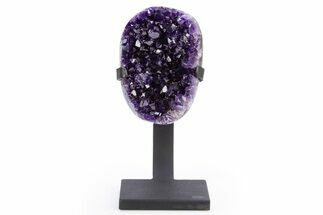 Amethyst Geode With Metal Stand - Uruguay #306865