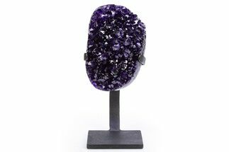 Amethyst Geode With Metal Stand - Uruguay #306867