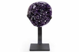 Amethyst Geode With Metal Stand - Uruguay #306875