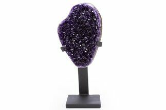 Amethyst Geode With Metal Stand - Uruguay #306909