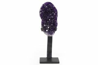 Amethyst Geode With Metal Stand - Uruguay #306916