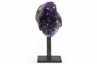 Amethyst Geode With Metal Stand - Uruguay #306918