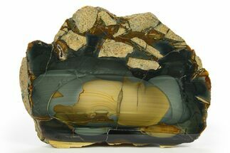 Polished Section of Blue Mountain Jasper - Oregon #308282