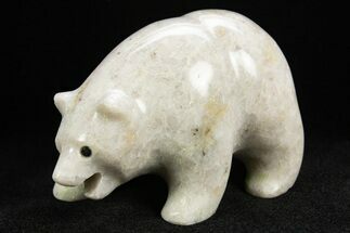 Realistic Polished Light Pink Lepidolite Bear - South Africa #308456