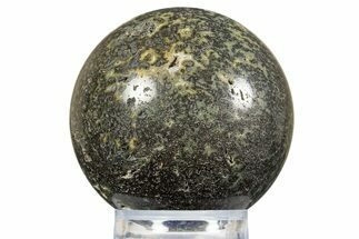 Polished Moss/Dendritic Agate Sphere - Fluorescent! #308662