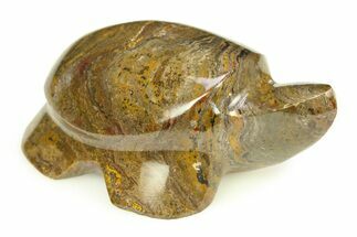 Polished Carved Stromatolite (Greysonia) Turtle - Bolivia #308565