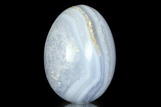 Amazing, Polished Blue Lace Agate Egg - Namibia #308711