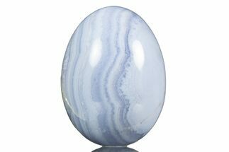 Amazing, Polished Blue Lace Agate Egg - Namibia #308749