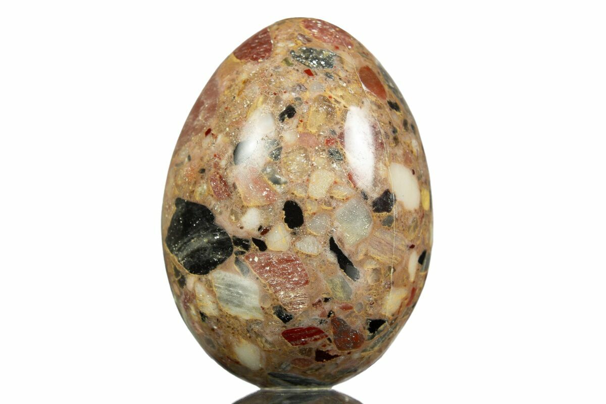 Polished Brecciated Chert Egg - Australia #308758