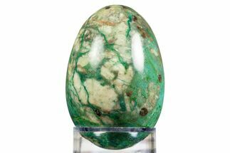 Polished Chrysocolla & Malachite Egg - Mexico #308842