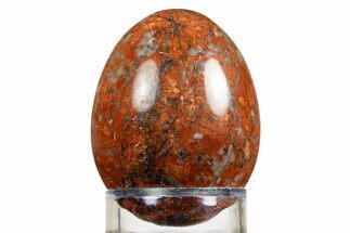 Polished Red Granite Egg - Arizona #308915