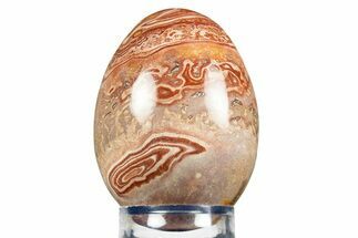 Polished Colorful Rhyolite Egg - Nevada #308869