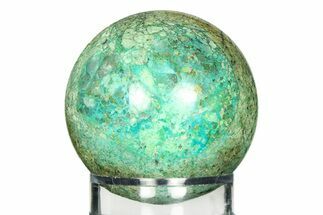 Polished Chrysocolla Sphere - Peru #309492