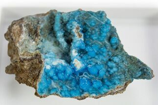 Vibrant Blue Botryoidal Gearksutite and Cupro-Allophane - China #309785