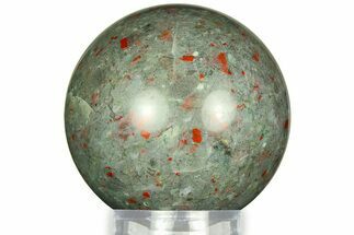 Polished Seftonite (Bloodstone/Heliotrope) Sphere - Africa #311744